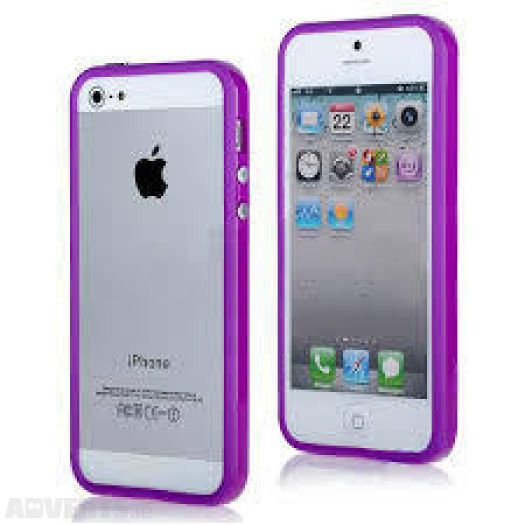 Wholesales Hard Plastic Rubber Bumper Case with Metal Buttons for Apple Iphone 5 Free Screen Protector Front Back