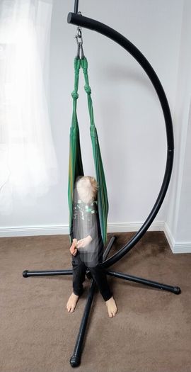 Heavy Duty Metal Frame Hammock Stand With Hanging Hammock / Sensory Regulation