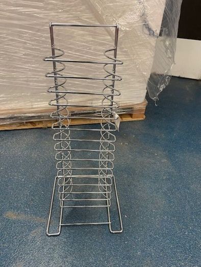 Floor dollies, pizza stacking racks, screen holder