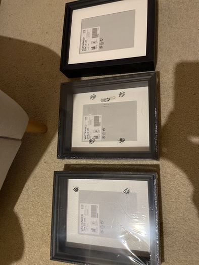 Picture frames VASTANHED black 20 x 25 cm - new