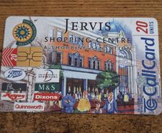 Ireland CallCard "Jervis Shopping Centre", used, 10/1996, 20 Units - free standard postage