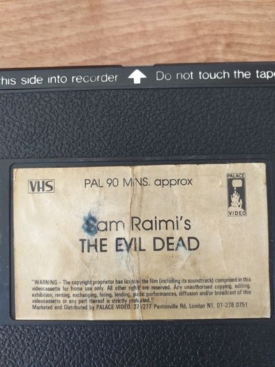 The Evil Dead Pre Cert x 1981 Palace Video (Super Ultra Rare On Palace Release) Discount Just Been Added.