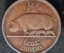 Ireland 1940 Half Penny Key Date Coin