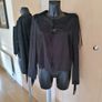 Women's Jacket NWOT SIZE 14 Faux Black Suede Image 2