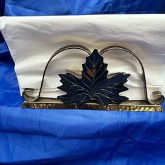 Vintage brass napkin holder