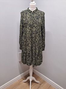 Superdry Edit green & black dress size UK 14, more 12/14