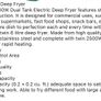 Electric Deep Fryer w/Dual Removable Tanks 12L 5000W Commercial Countertop Fryer for Chicken French Fries Frying Chips Image 5