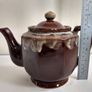 Lovely Newish Version of the Brown Betty Style Teapot, Hexagonal in Shape, Un-Marked on the Base, Holds One Litre/ 1.75 Pints Image 8