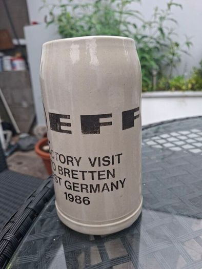 Vintage 1986 German Promotional 1L Beer Mug