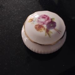 Little pink Royal Adderley bone china trinket dish