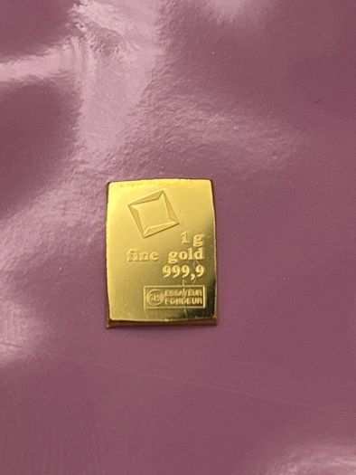 1gram Fine 9999 Gold Bullion Valcambi Combibar.