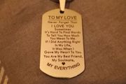 To My Love key Ring