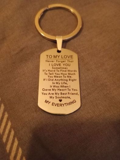 To My Love key Ring