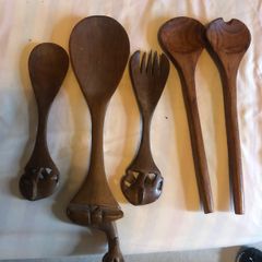 Wooden serving spoons