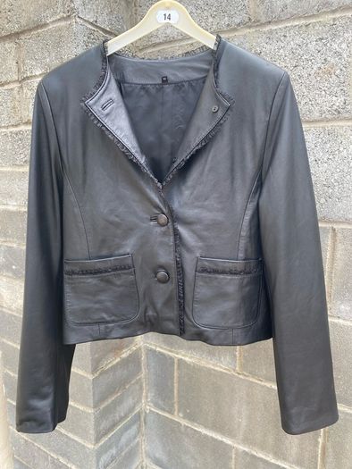 Genuine Soft Special Leather Ladies Jacket, Size 40