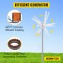 12V 5 Blades Charge Controller 500W With Controller Small Wind Turbine For Home Use Low Noise High Efficiency Image 5