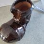 Lovely brown glassed pottery boot. Image 3