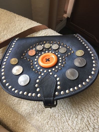 Ladies leather hand made bag