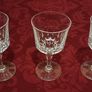 3 Piece Stemmed Crystal Goblets / Wine Glasses Image 5