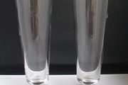 SALE!  2 Clear Glass Vases