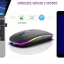 Bluetooth Wireless Keyboard and Mouse Set Rechargeable for iPad Tablet Laptop PC Image 9