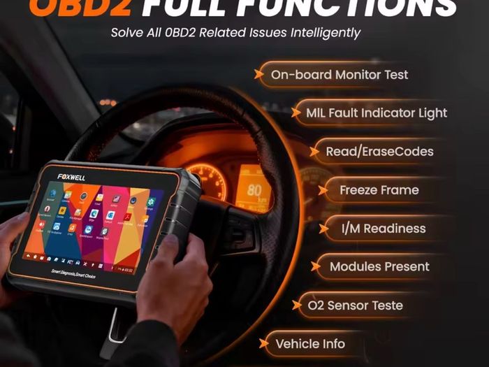 FOXWELL GT60 OBD2 Bidirectional Scan Tool 28+ Service with CAN-FD DOIP All System Diagnose Code Reader Car Automotive Scanner