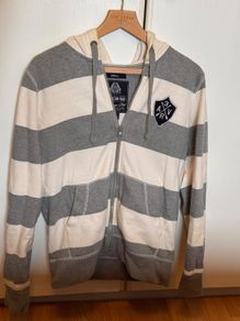 American Rag Striped Zip Hoodie - Small