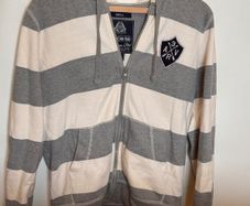 American Rag Striped Zip Hoodie - Small