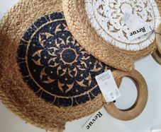 2 X Round Jute bags