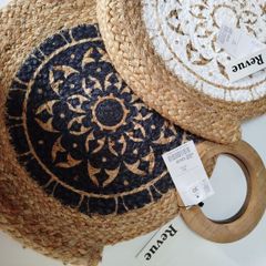 2 X Round Jute bags