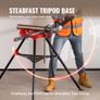 Chain Vise with Tripod Stand | 3.2 to 152 mm Pipe Capacity | 600 kg Loading Capacity | Portable Stand with Folding Legs and Tool Tray | Ideal for Plumbing and Pipe Work Image 4