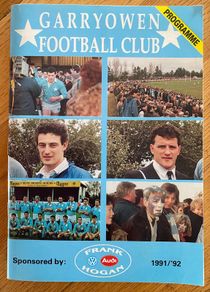 1992 Garryowen FC v Young Munster - AIL Division 1 Rugby Programme