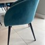 Lily Turquoise Velvet Occasional Chairs from EZ Living Image 3