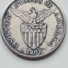 Silver USA/Philippines 1Peso 1908s