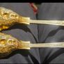 Vintage Epns Serving Spoon and Folk Image 2