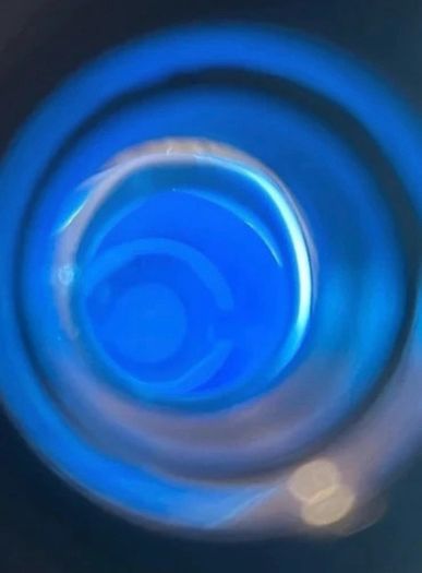 Lego spaceman helmet light blue