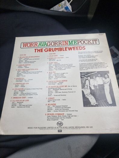 The Grumbleweeds Worravagorrinmepocket Original 1981 Autographed Vinyl Lp