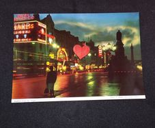 Ireland Postcard : Dublin City by Night - 1960s