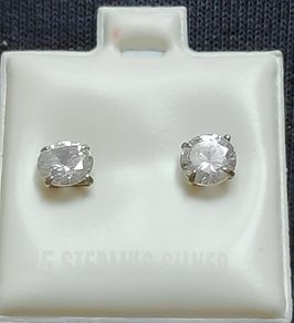 Sterling silver 925 CZ small stud earrings