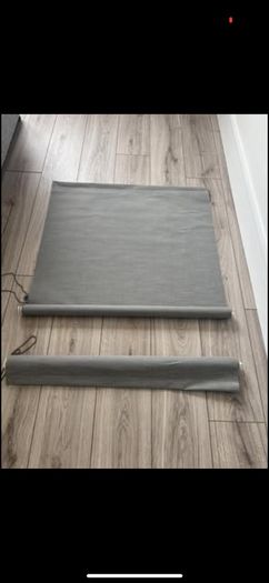 2 grey window blinds-as good as new