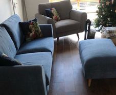 3 seater couch and armchair  with footstool