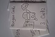 Penguin cardz Home made and paper