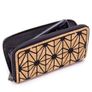 Geometric Irregular Triangle Cork Zipper Wallet Image 2