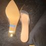 Gold & Clear Pointed Toe Heels Size 41 (Fits 40,40.5) Image 4
