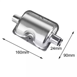 Low noise muffler (silencer) with exhaust pipe for diesel heater