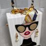 Chic Striped Design Shoulder Bag. Image 5