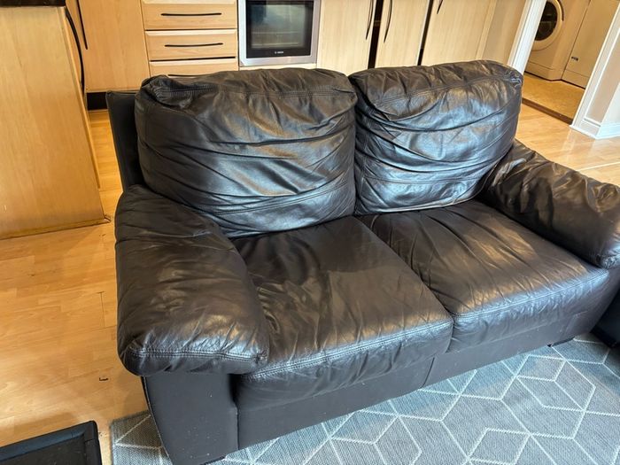 3&2 Leather Sofa
