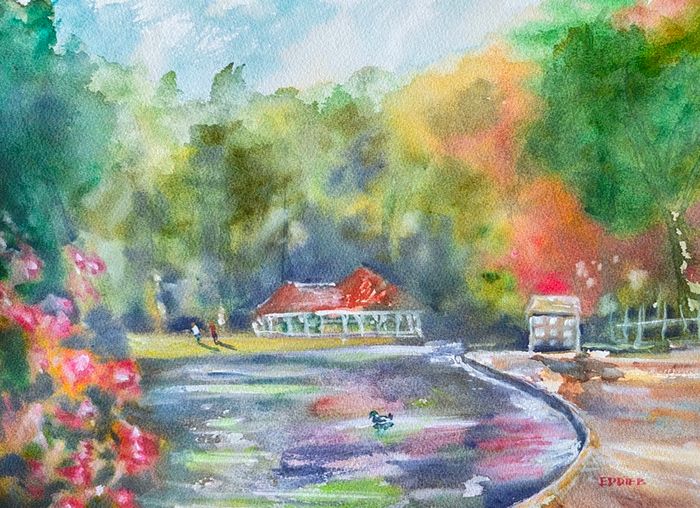 Stephen's green watercolour