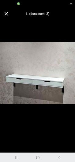 White Shelf with drawers