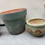 x3 Large Terracotta pots x2 Small ceramics pots Image 3